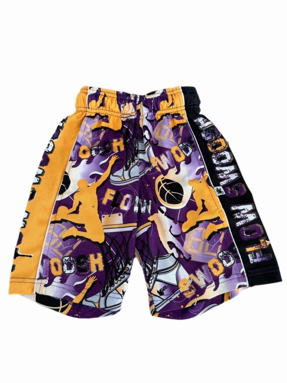 Flow Society - Purple & Gold Basketball Print - Size XS